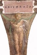 Michelangelo Buonarroti The Erythraean Sibyl Spain oil painting artist
